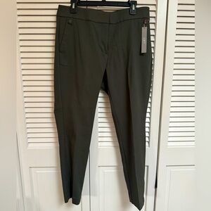 LOFT skinny ankle length pants, size 12, curvy through the hip, new, dark sage.